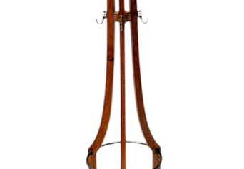Arts & Crafts Coat Stand or Porte Manteau with Rotating Top, 1900s